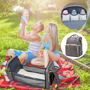 Moms And Dads Baby Backpack Convertible Lightweight Baby Diaper Bag Bed Multi-purpose Travel Storage Bag Baby Nappy Bag Baby Bed - Baby Kisses, Snuggles and Giggles