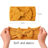 RIB STRETCH BOW HEADBAND - Baby Kisses, Snuggles and Giggles