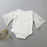 Lily Boho Vintage Lace Baby Girl Wing Sleeved Romper - Baby Kisses, Snuggles and Giggles
