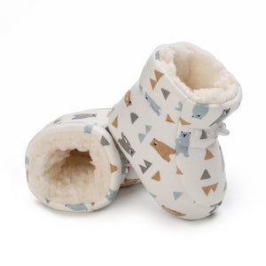 Cartoon Print Baby Boots - Baby Kisses, Snuggles and Giggles