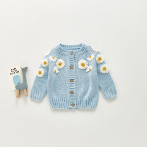 Daisy Knitted Cardigan - Baby Kisses, Snuggles and Giggles