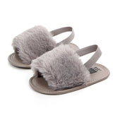 Baby Fuzzy Slippers - Baby Kisses, Snuggles and Giggles