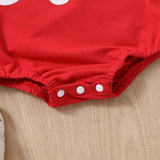 Valentines Day Baby Sweatshirt Romper - Baby Kisses, Snuggles and Giggles