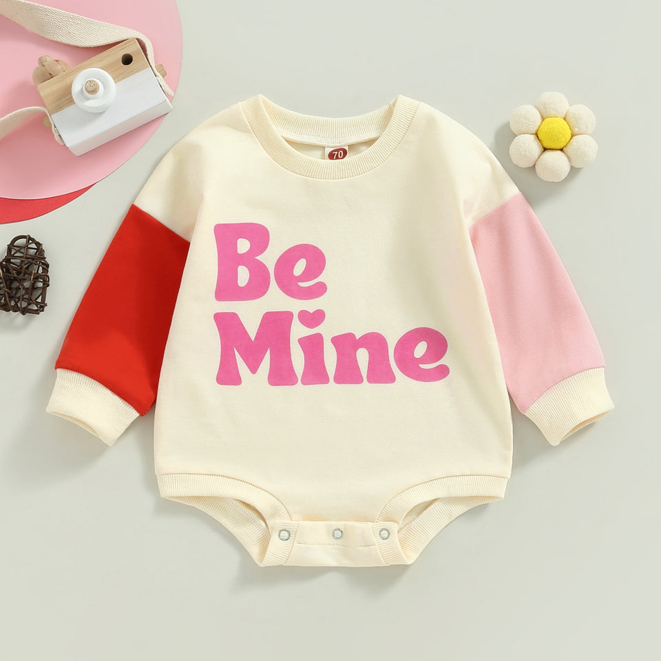 Be Mine Romper - Baby Kisses, Snuggles and Giggles