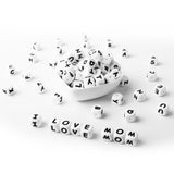 12mm Silicone Alphabet Teething Letter Beads