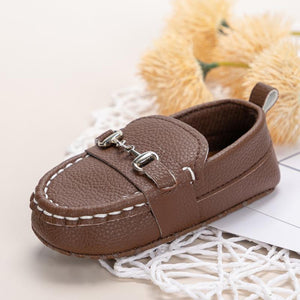 Kids Buckle Faux Leather Comfy Trainers Crib Shoes - Baby Kisses, Snuggles and Giggles