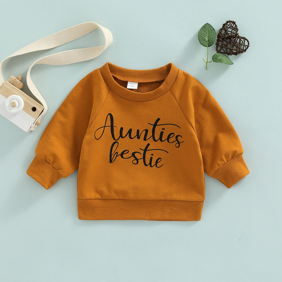 Auntie's Bestie Sweater - Baby Kisses, Snuggles and Giggles