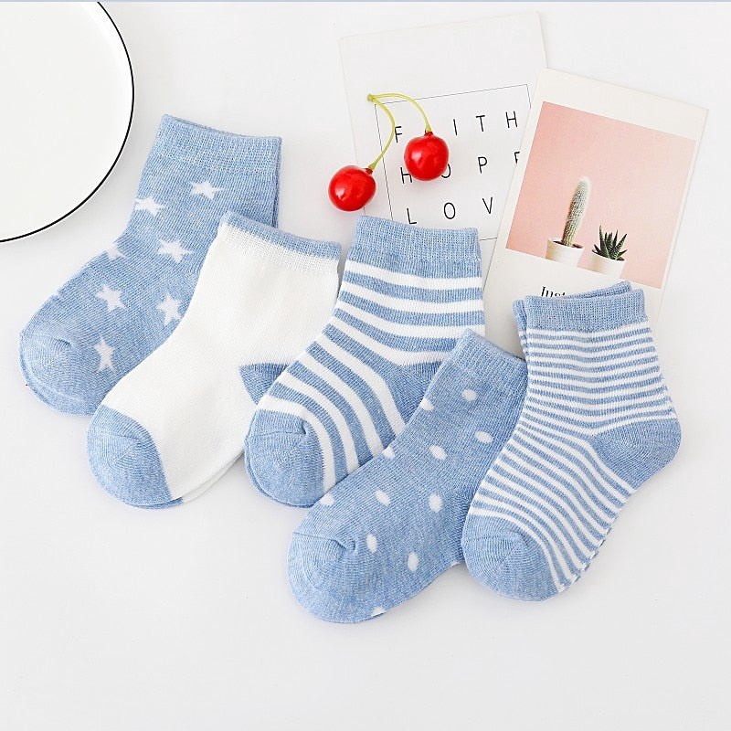 Baby Socks ( 5 pair ) - Baby Kisses, Snuggles and Giggles