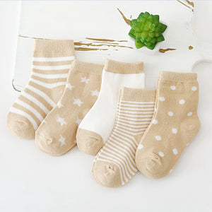 Baby Socks ( 5 pair ) - Baby Kisses, Snuggles and Giggles