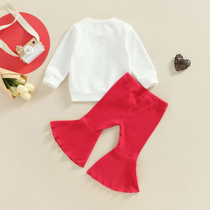 Miss Melt Your Heart Valentine's Day Outfit - Baby Kisses, Snuggles and Giggles