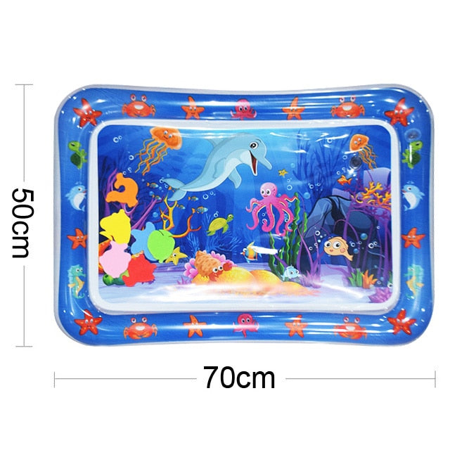 Baby Tummy Time Water Play Mat Inflatable Activity Play Center