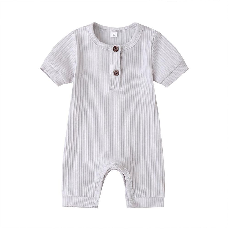 Ribbed Baby Romper - Baby Kisses, Snuggles and Giggles