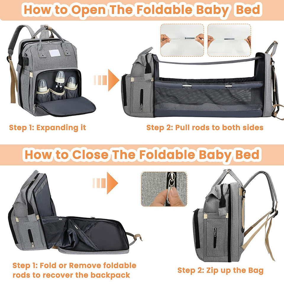 Portable Baby Bed - Baby Kisses, Snuggles and Giggles